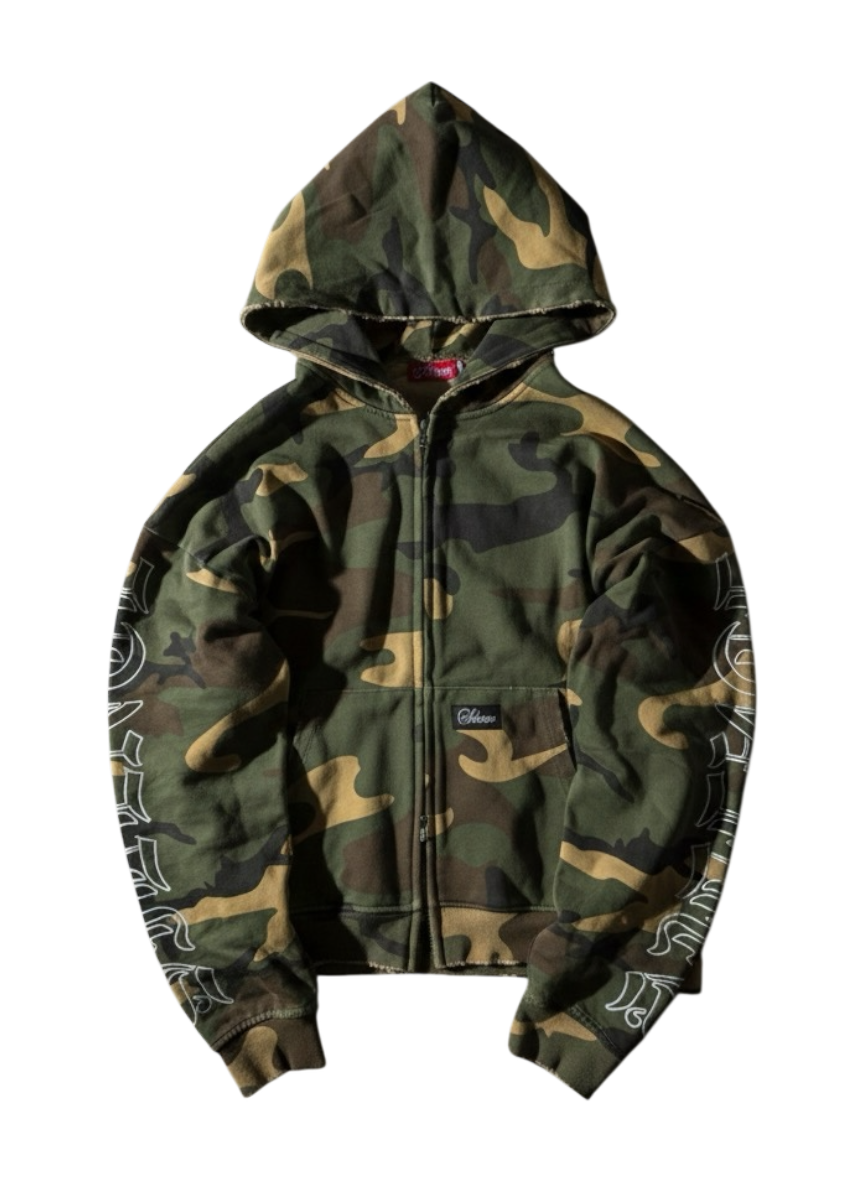 Camo Silence zip Hoodie